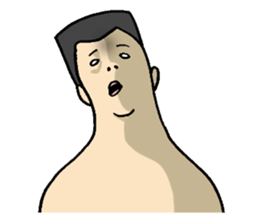 Physial Beauty!! Crew cut man "Kakuda" sticker #7585847