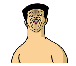 Physial Beauty!! Crew cut man "Kakuda" sticker #7585850