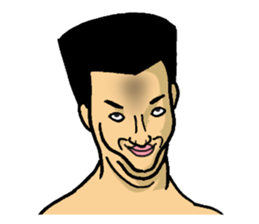 Physial Beauty!! Crew cut man "Kakuda" sticker #7585855