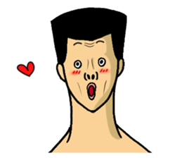 Physial Beauty!! Crew cut man "Kakuda" sticker #7585856