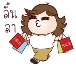 Fat-ionista girl sticker #7586001