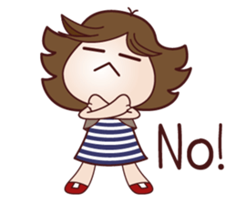 Fat-ionista girl sticker #7586011