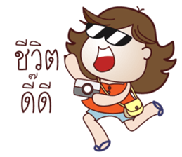 Fat-ionista girl sticker #7586016