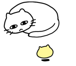 Cat chick sticker #7586416