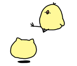 Cat chick sticker #7586417