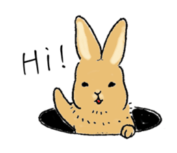 Pang-Ji the rabbit and a kappa sticker #7587300