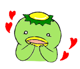 Pang-Ji the rabbit and a kappa sticker #7587305