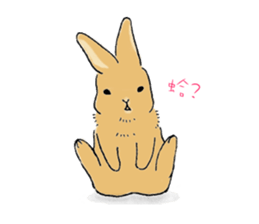 Pang-Ji the rabbit and a kappa sticker #7587329