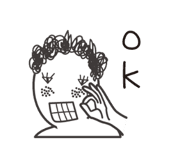 naturally curly hair taro. sticker #7587374