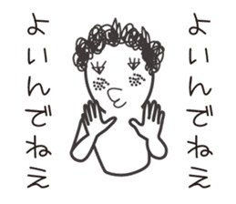 naturally curly hair taro. sticker #7587376