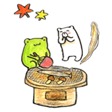 Frog and Bear 3 sticker #7587977