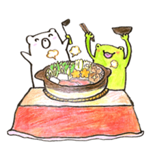 Frog and Bear 3 sticker #7587978