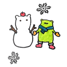 Frog and Bear 3 sticker #7587979