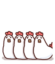 Dry chicken flying sticker #7588417