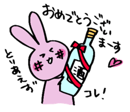 hebereke usagui daily life sticker #7588657