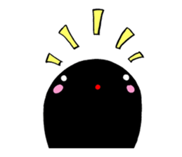 Japanese calligraphy with Kuroko sticker #7589768