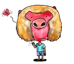 BUTA_tan sticker #7589799