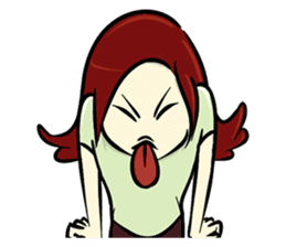 Hawa and The Red Hair Lady sticker #7589862