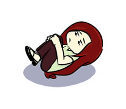 Hawa and The Red Hair Lady sticker #7589863