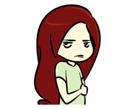 Hawa and The Red Hair Lady sticker #7589868