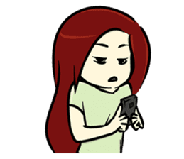 Hawa and The Red Hair Lady sticker #7589872