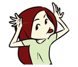 Hawa and The Red Hair Lady sticker #7589875