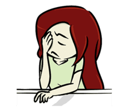 Hawa and The Red Hair Lady sticker #7589877