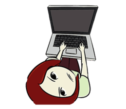 Hawa and The Red Hair Lady sticker #7589881