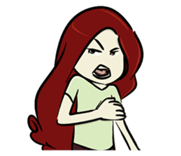 Hawa and The Red Hair Lady sticker #7589882