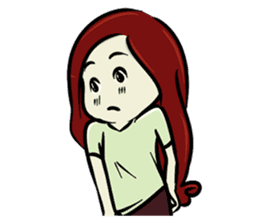 Hawa and The Red Hair Lady sticker #7589887