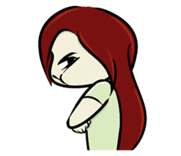 Hawa and The Red Hair Lady sticker #7589889