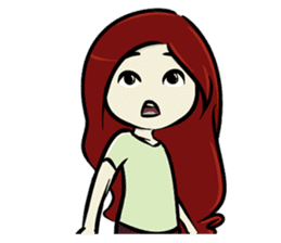 Hawa and The Red Hair Lady sticker #7589895