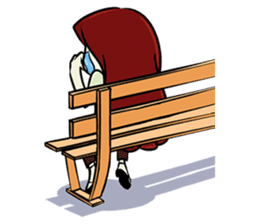 Hawa and The Red Hair Lady sticker #7589898