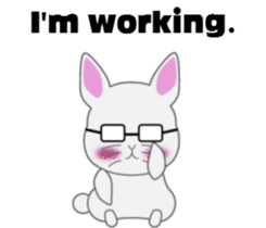 A Rabbit's Daily Life sticker #7590154