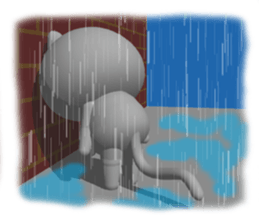 CG of NUKO which put on a mask sticker #7590206