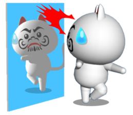 CG of NUKO which put on a mask sticker #7590207