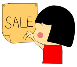 Best Seller - An Online Seller Girl sticker #7590335