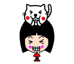 Sacchan and animals. sticker #7590664