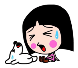 Sacchan and animals. sticker #7590668