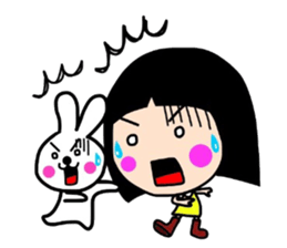 Sacchan and animals. sticker #7590669