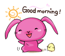 Taro Bunny and Pudding Chick sticker #7590981