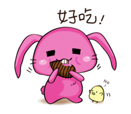 Taro Bunny and Pudding Chick sticker #7590989