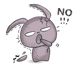 Taro Bunny and Pudding Chick sticker #7591004