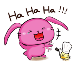Taro Bunny and Pudding Chick sticker #7591005
