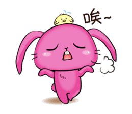 Taro Bunny and Pudding Chick sticker #7591012