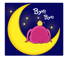 Taro Bunny and Pudding Chick sticker #7591018