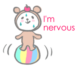 Kawaii Teddy Bear (English ver.) sticker #7591860