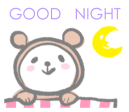 Kawaii Teddy Bear (English ver.) sticker #7591865