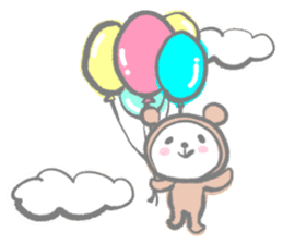Kawaii Teddy Bear (English ver.) sticker #7591866