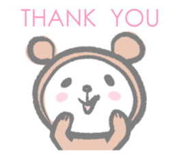 Kawaii Teddy Bear (English ver.) sticker #7591867